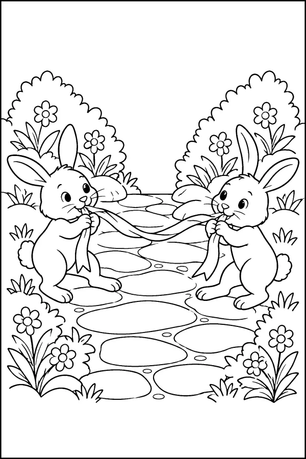 Bunny Ribbon Tug