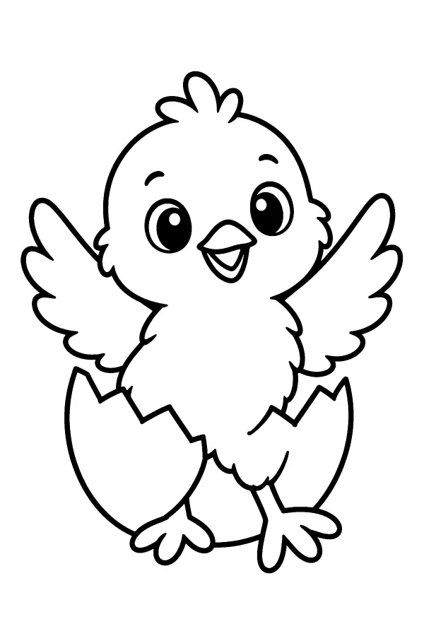 Chick in Eggshell