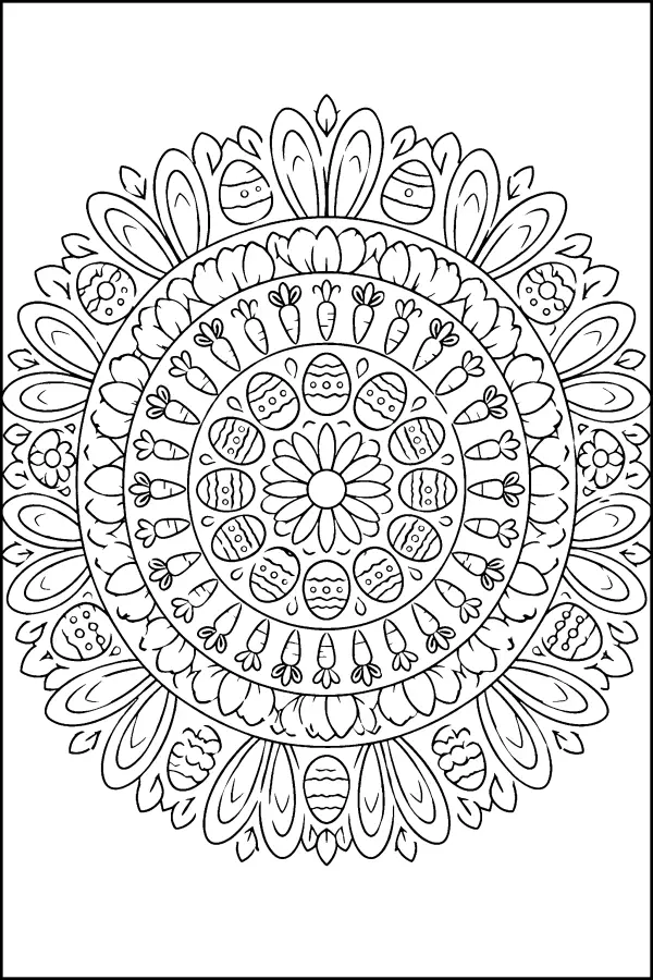 Egg Petal Mandala