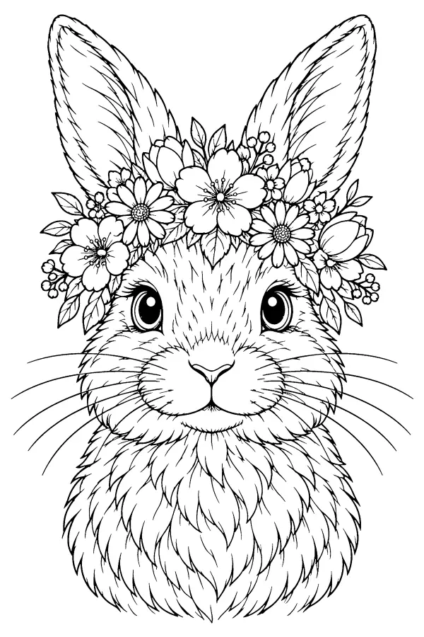 Flower Crown Bunny