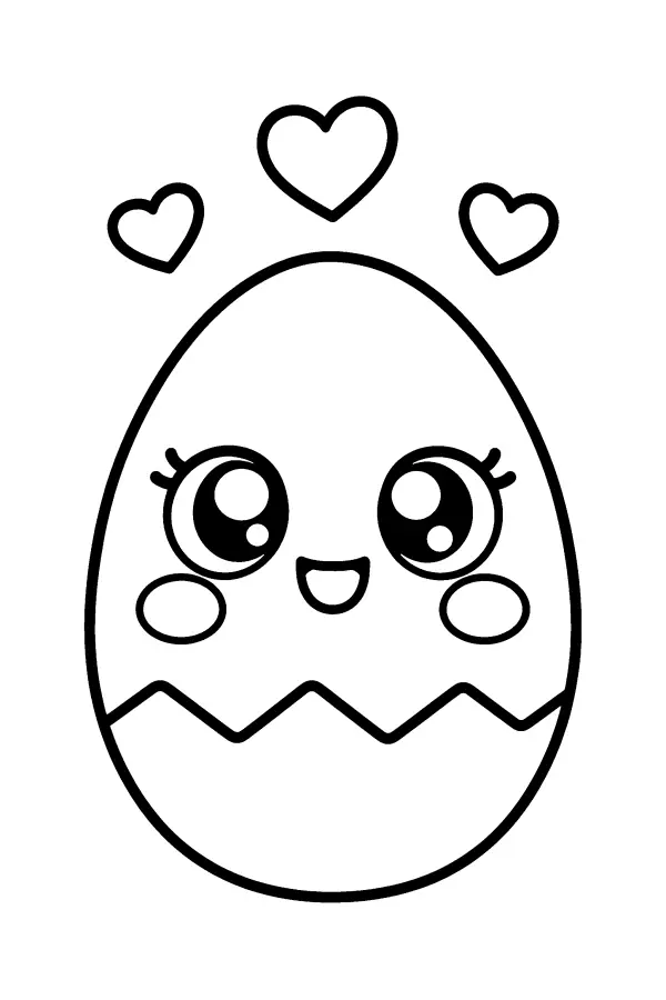 Heart Egg Face