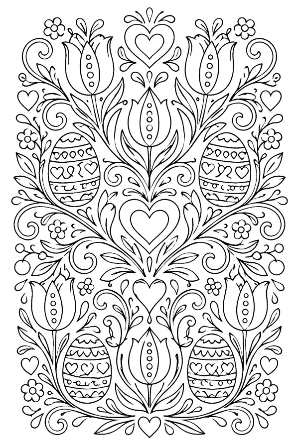 Heart Tulip Crest
