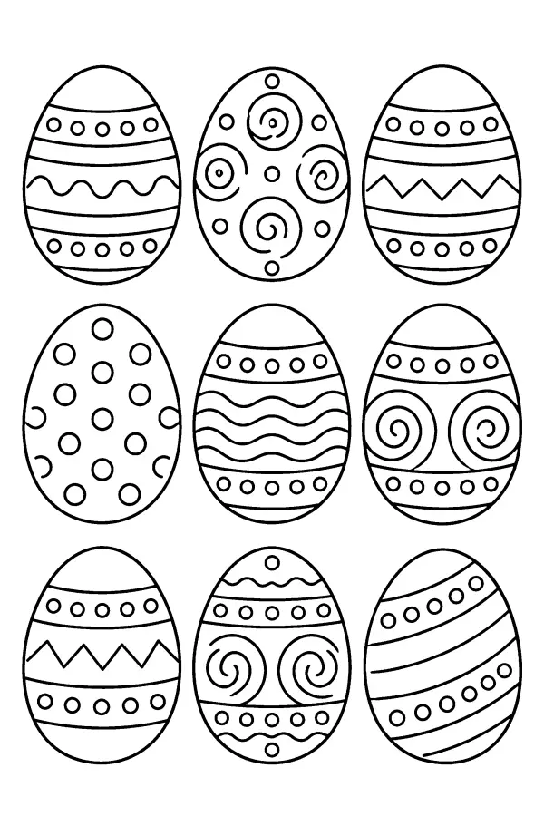 Patterned Egg Grid