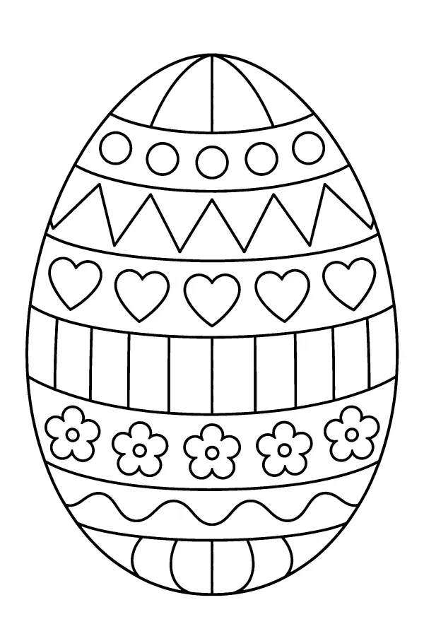 Patterned Panel Egg