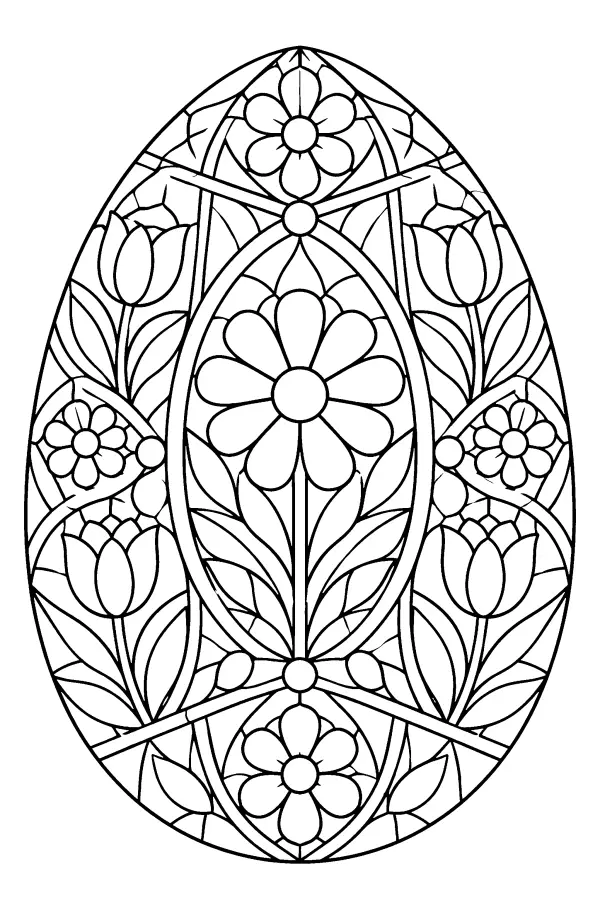 Stained Glass Egg