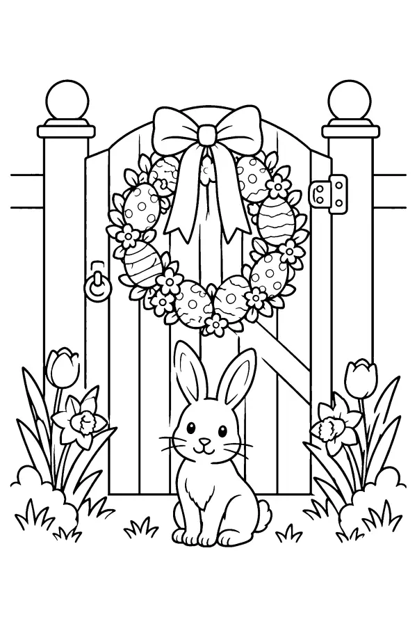 Wreath Gate Bunny