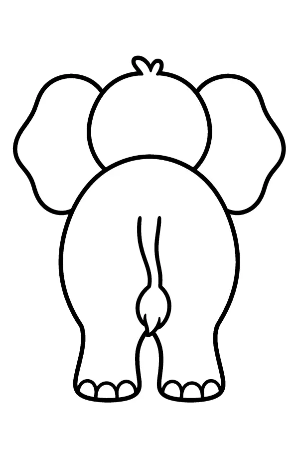 Elephant From Behind