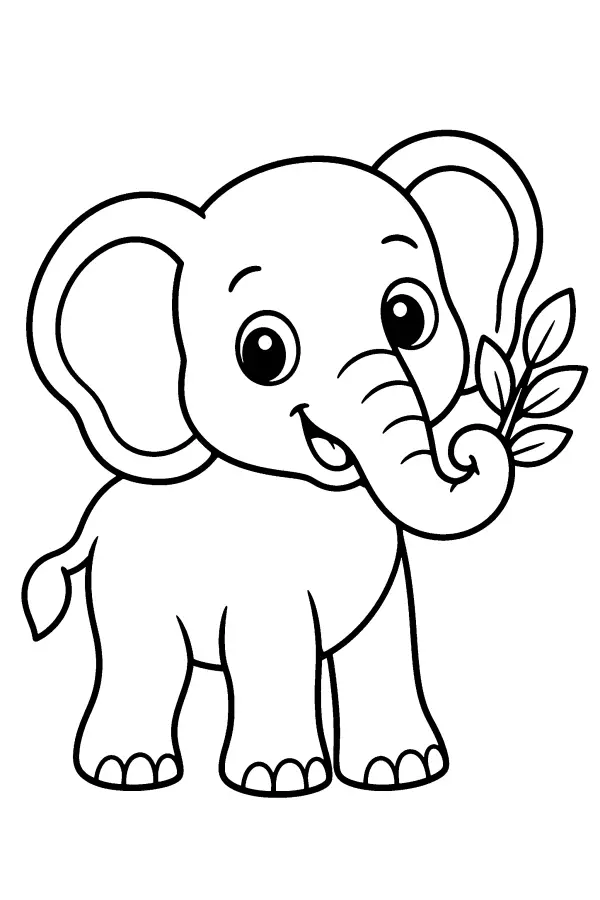 Leafy Trunk Elephant