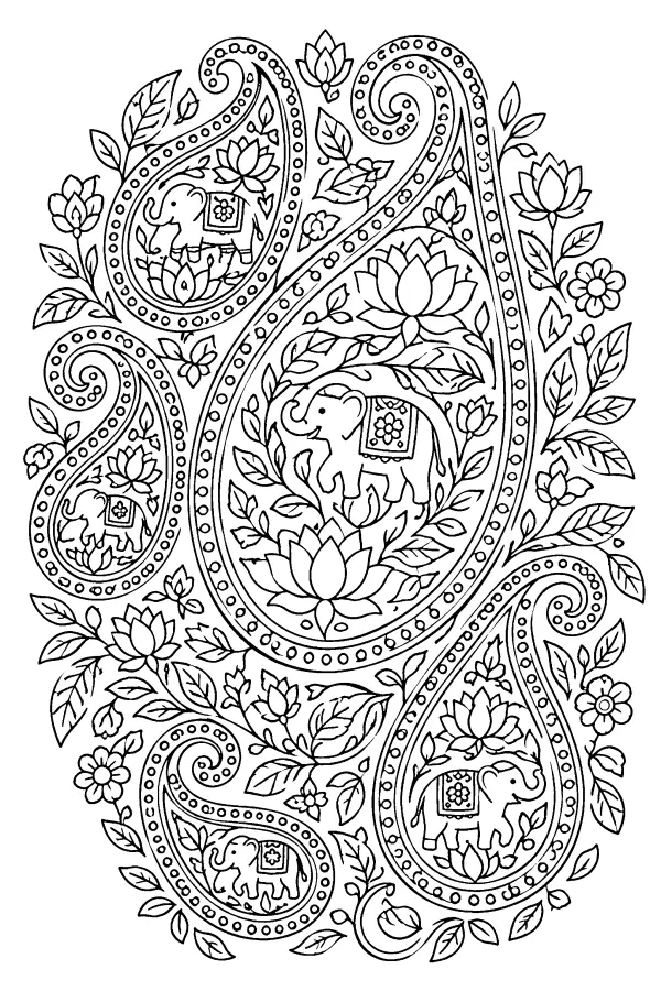 Paisley Elephant Blooms
