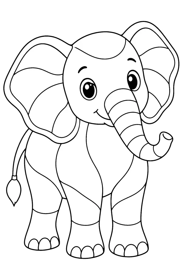 Patterned Elephant