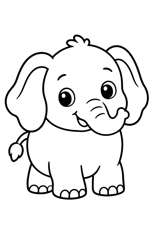 Round Baby Elephant