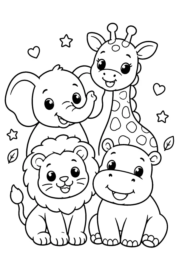Safari Animal Friends