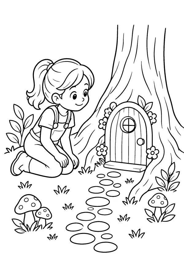 Child At Fairy Door
