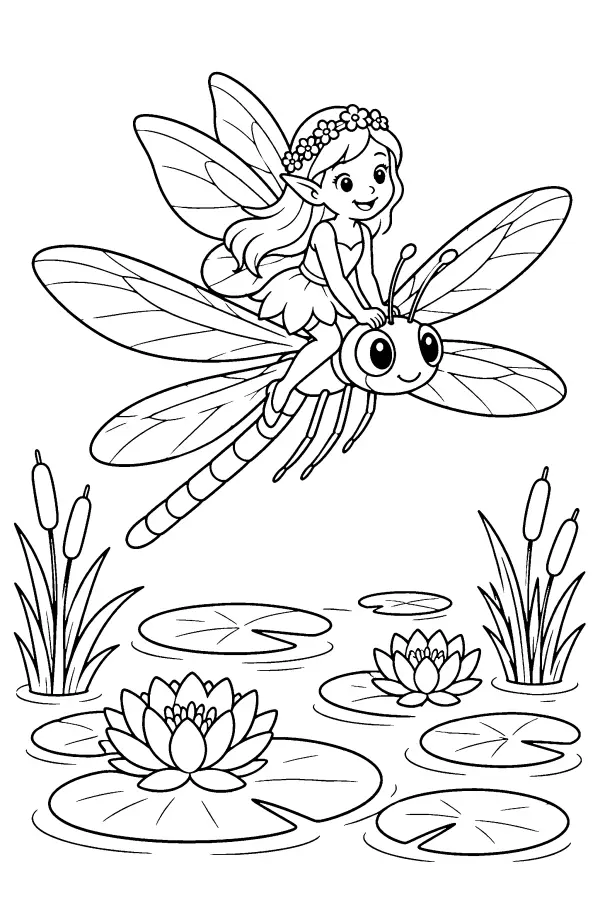 Fairy Dragonfly Flight