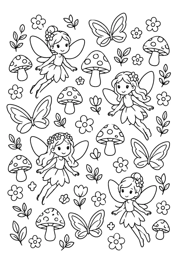 Fairy Garden Pattern