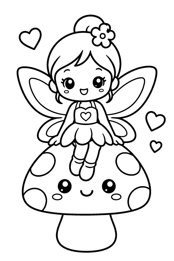 Fairy Mushroom Hearts