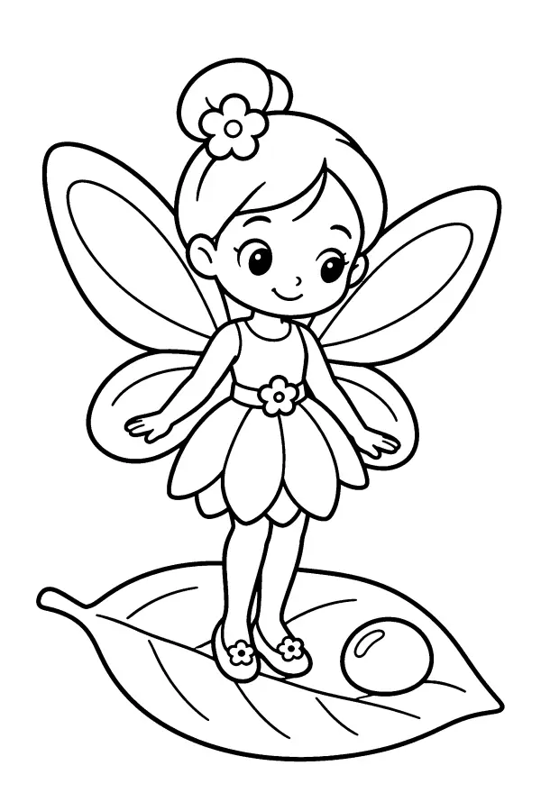 Fairy On A Leaf