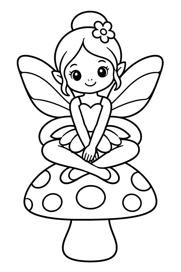 Fairy On A Mushroom