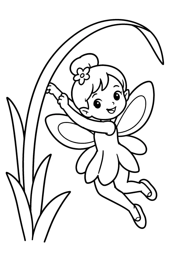 Grass Swing Fairy