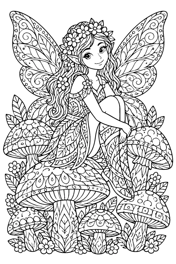 Mushroom Garden Fairy