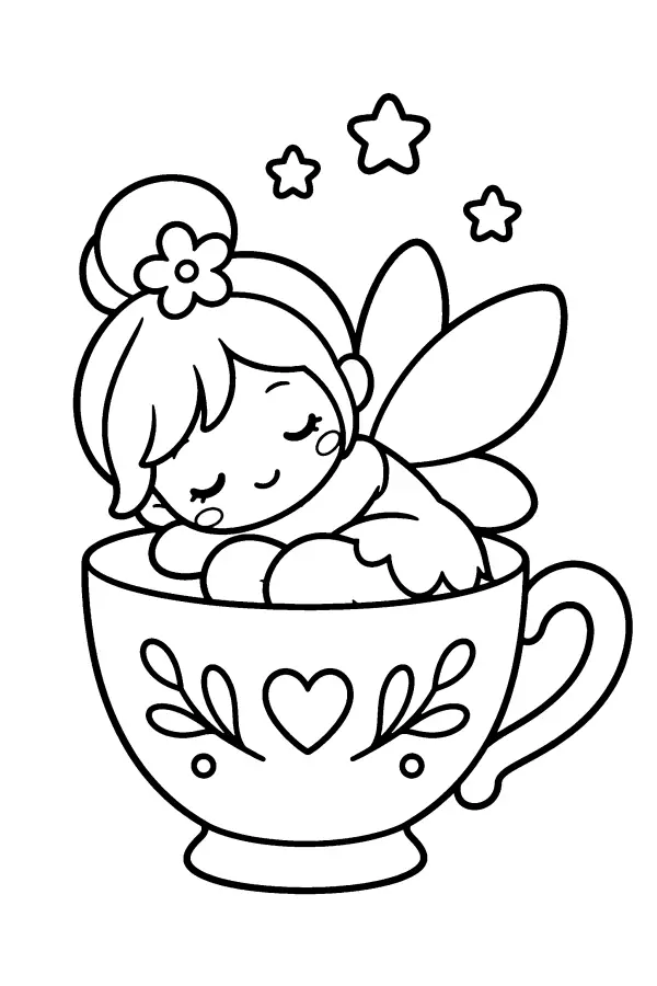 Sleeping Cup Fairy