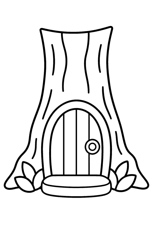 Tree Trunk Door