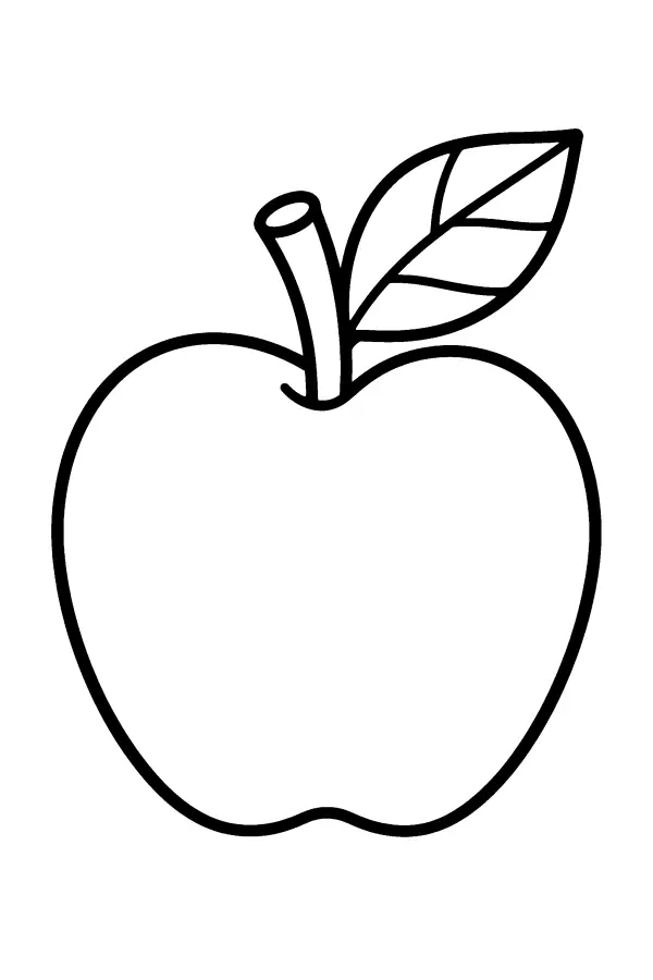 Apple With a Leaf