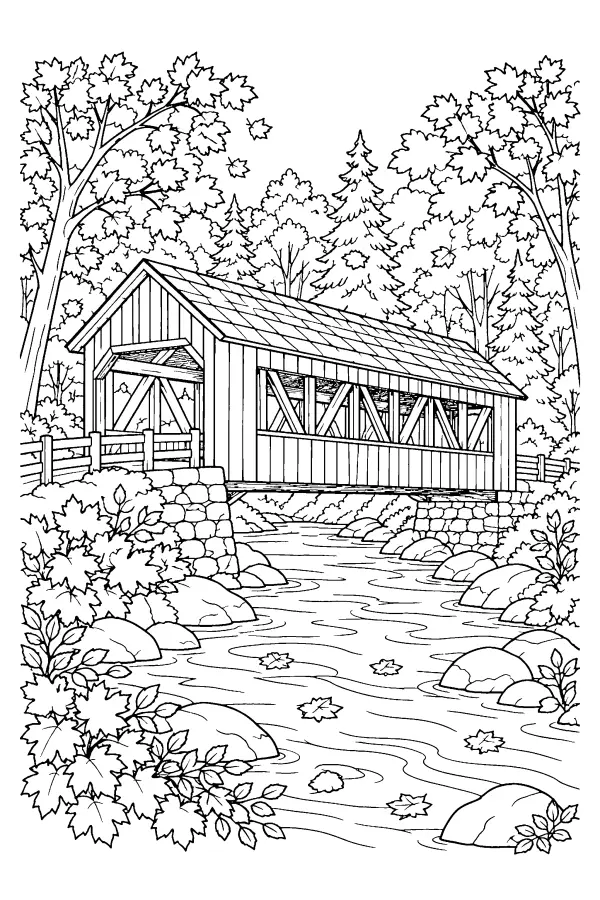 Autumn Covered Bridge