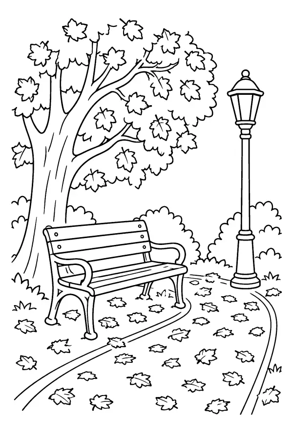 Bench By The Tree