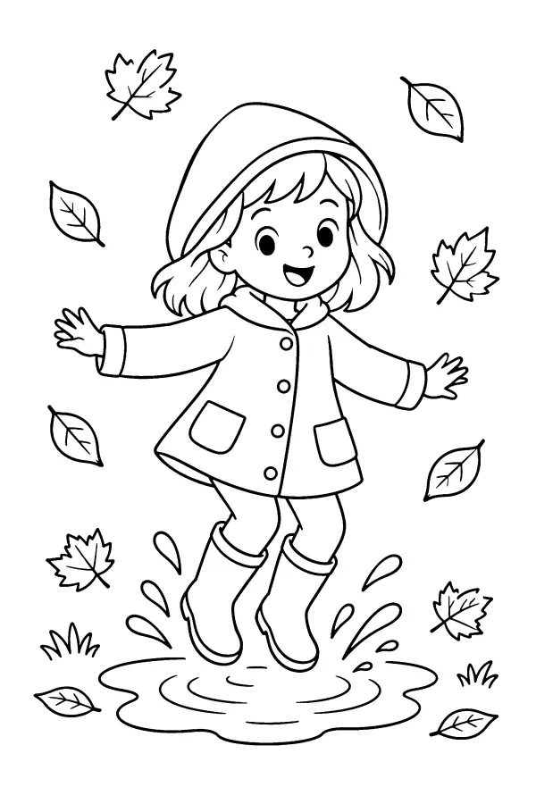 Jumping In Puddle