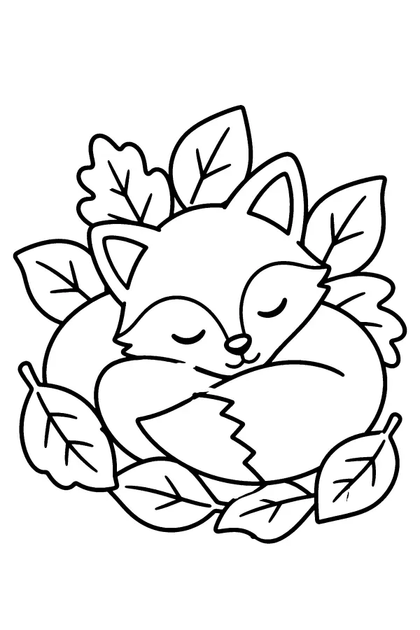 Sleeping Fox Wreath