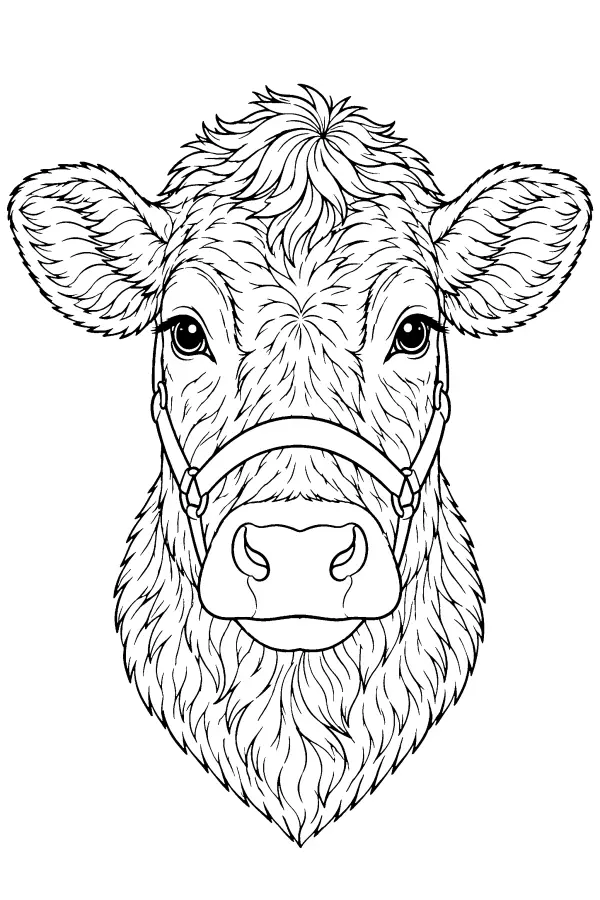 Cow Head Portrait