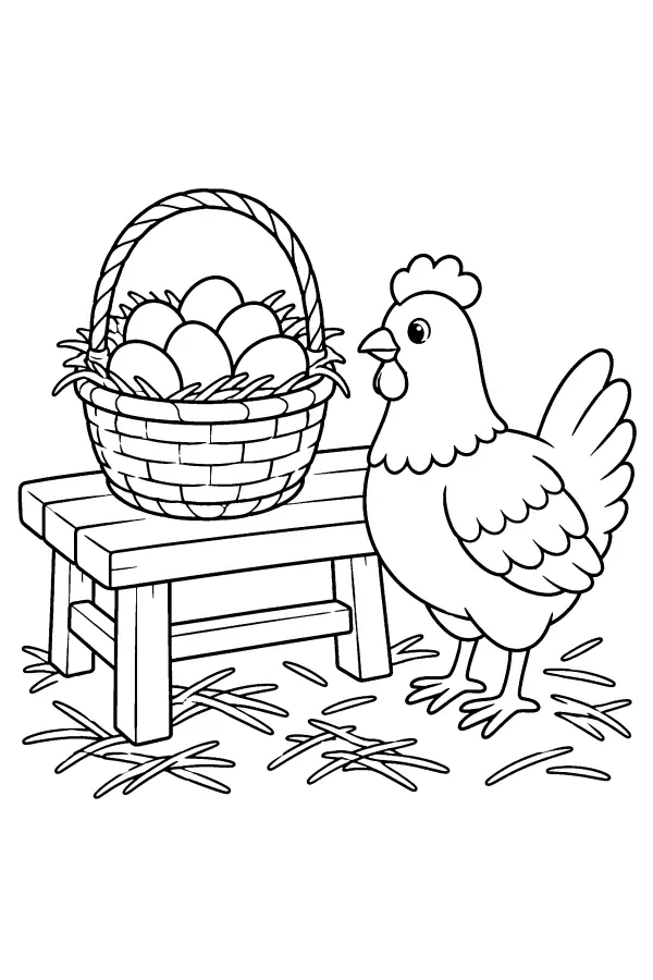 Egg Basket Bench