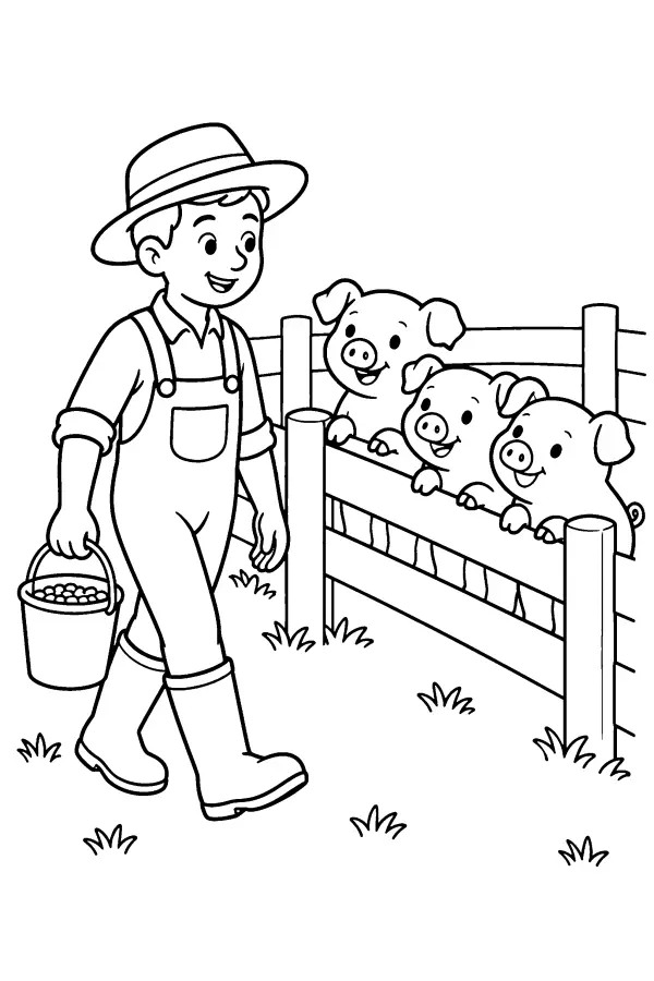 Farmer At The Fence