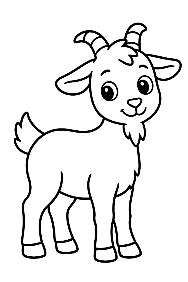 Standing Baby Goat