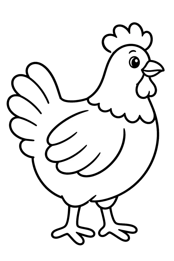 Standing Hen