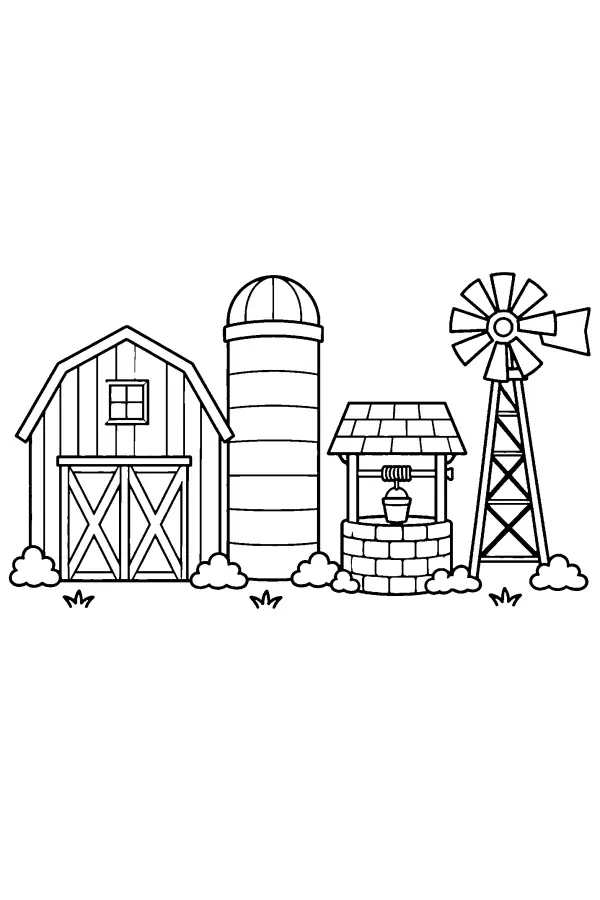 Farm Buildings Row