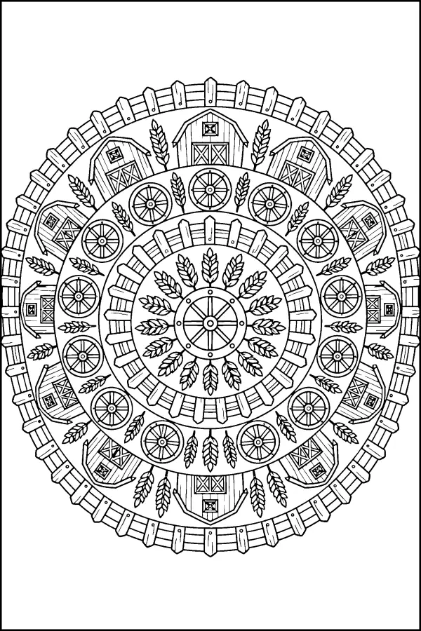 Farm Motif Mandala
