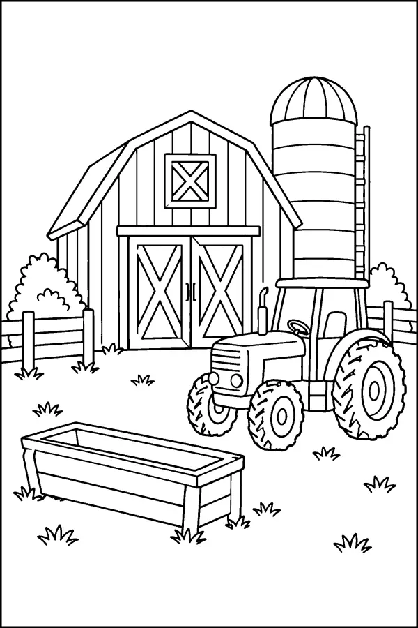 Farmyard Barn Tractor