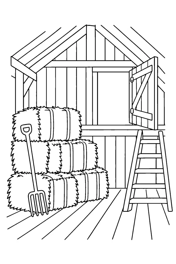 Hayloft Pitchfork Ladder