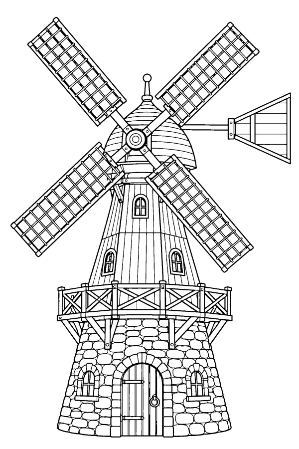 Lattice Blade Windmill