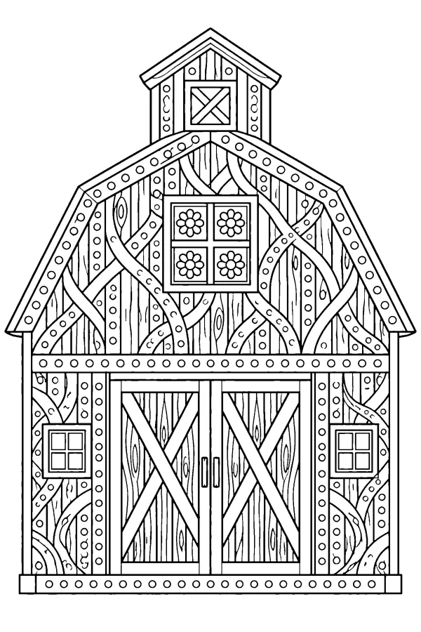 Pattern Filled Barn