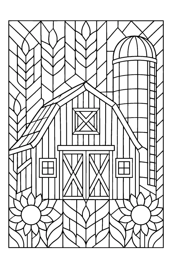 Stained Glass Barn