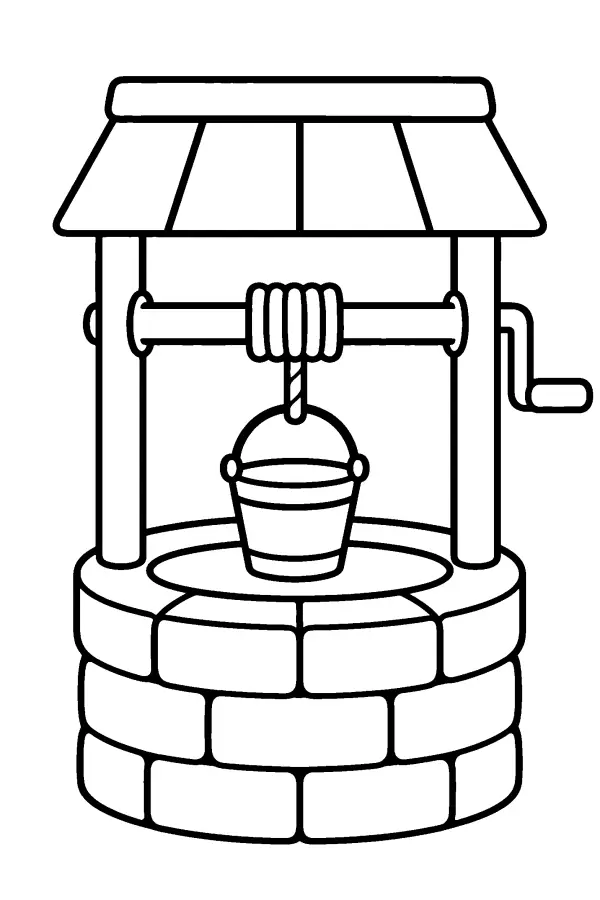 Stone Well Bucket