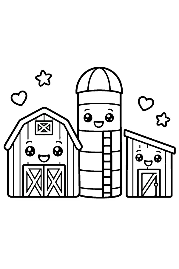 Three Smiling Buildings