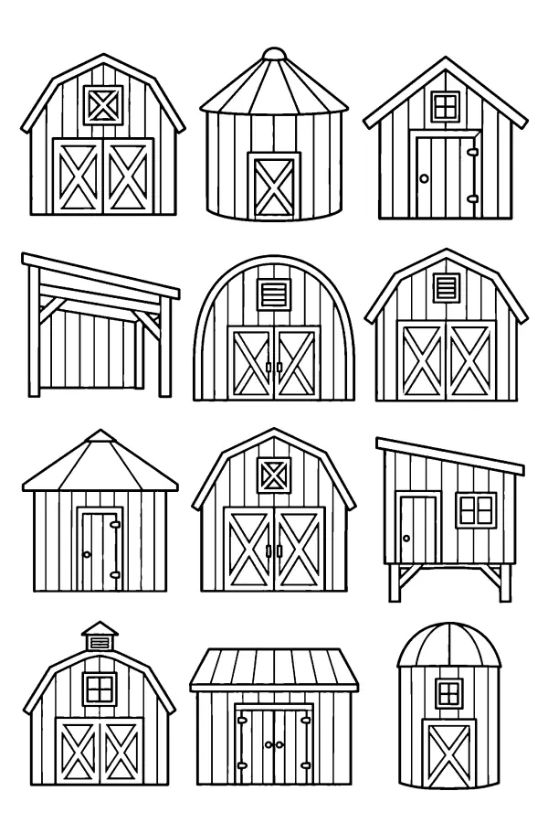 Twelve Farm Buildings