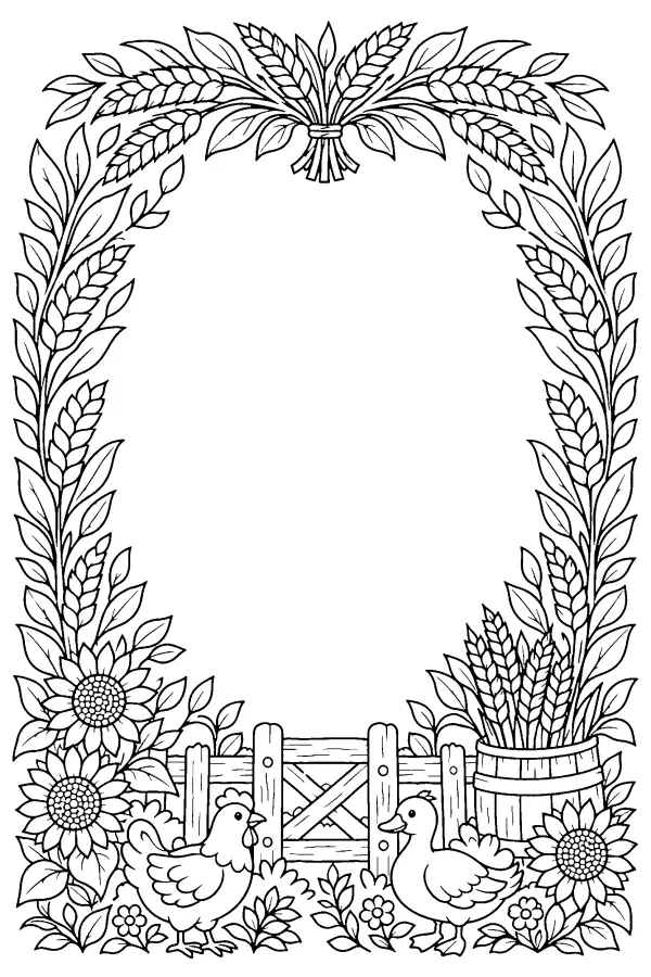 Wheat Leaf Frame