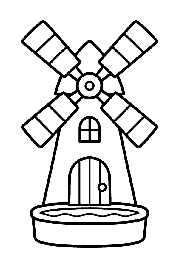 Windmill And Trough