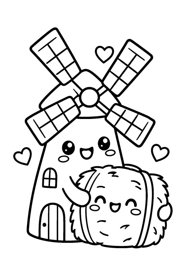 Windmill Hugs Hay