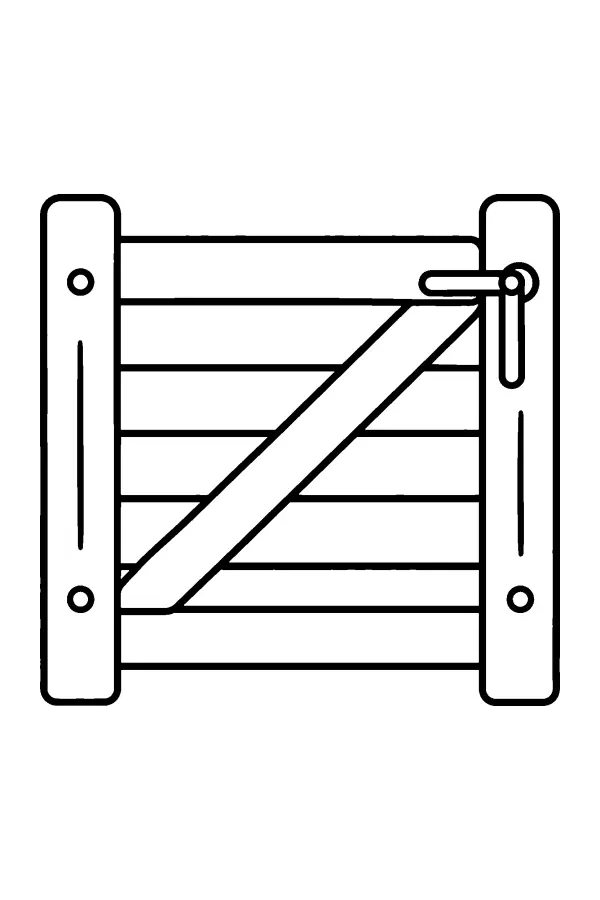 Wooden Farm Gate